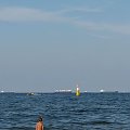 Widok z plazy na odcinku Sopot Gdańsk #morze #plaża #statki #BrzegMorza