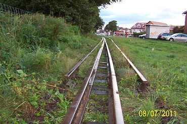 Początek toru 1000mm #Gryfice #Gryficka #Kolej #Lxd2 #Nadmorska #Niechorze #Pogorzelica #Remont #Rewitalizacja #Wąskotorowa