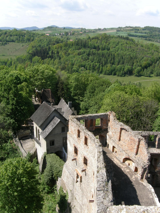 zamek Grodno,widok z wieży #Grodno #ruiny #zabytek #ZagórzeŚląskie #zamek