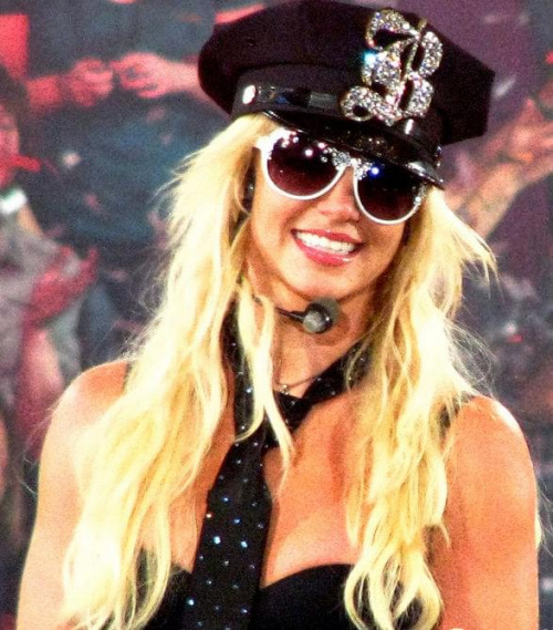 Britney podczas koncertu w 2009 r.