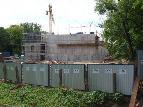 Tak wyglądał plac budowy nowego budynku szkoły muzycznej, na początku czerwca 2009 roku