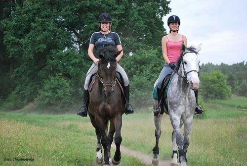 2009.06.18 Trening w Stodolach, Zosia i Ania