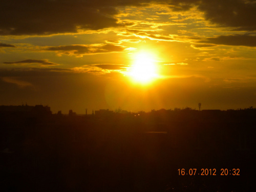 Zachód słońca Toruń