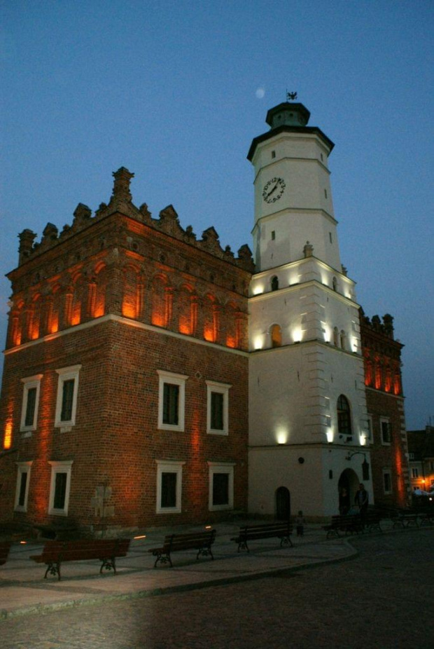 Sandomierz nocą.