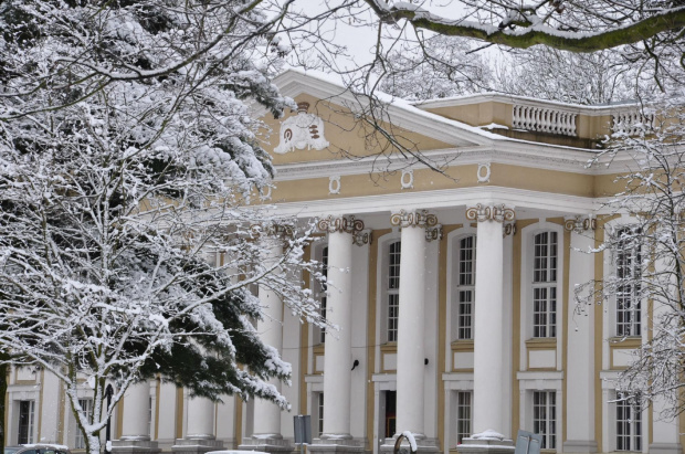 Pałac w Wolsztynie zimową porą #zima