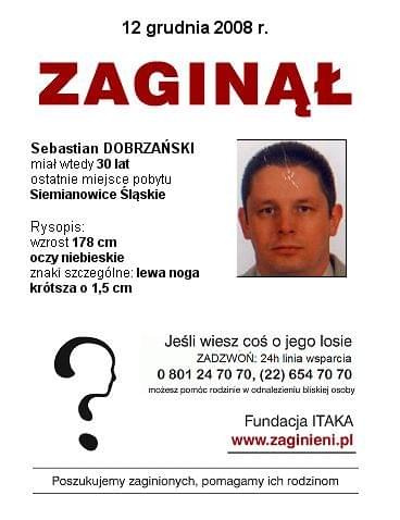 #PLAKATZITAKA #Zaginął #apel #pomóż #SebastianDobrzański #SiemianowiceŚląskie #śląskie