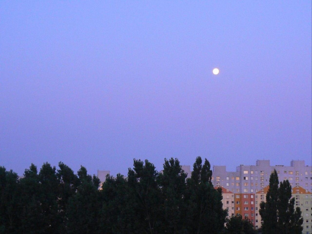 Godzina 5:00 -księżyc #Niebo