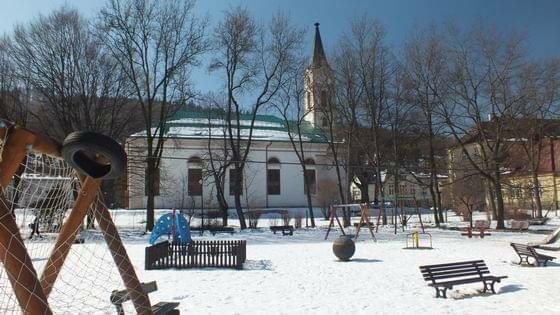 Wisła - Park i kościół ewangelicki