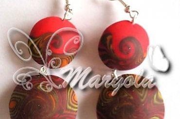 biżuteria z masy termoutwardzalnej FIMO #biżuteria #fimo #kolczyki #MasaTermoutwardzalna #PolimeryClay #earrings #earring #pedant