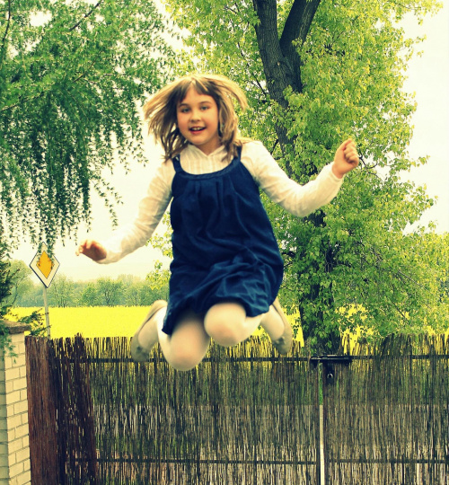 #dzieci #skoki #trampolina