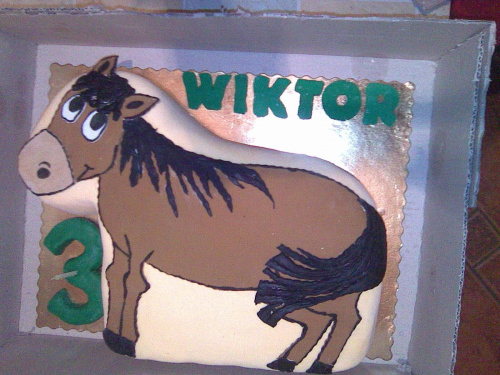 Tort - koń (chociaż bardziej podobny do osła) #tort
