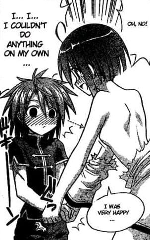 Mahou Sensei Negima - Honya and Negi... lol :P