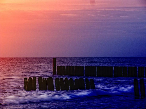 Bałtyk 2009_zachód słońca 3 #morze #Bałtyk #ZachódSłońca #niebo