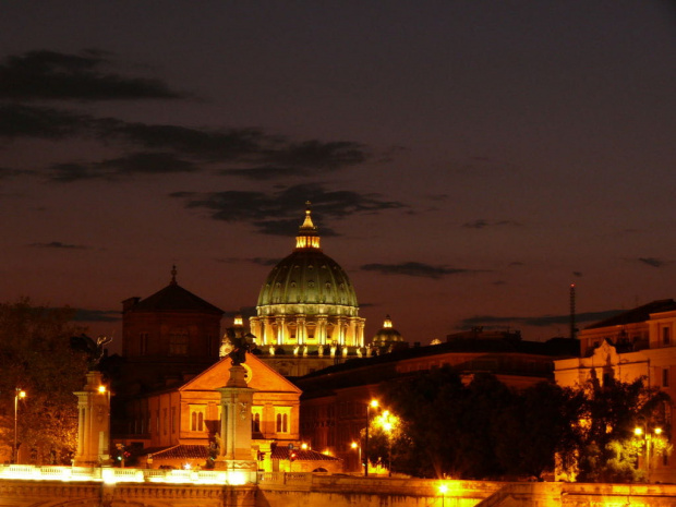 Bazylika i most Św. Anioła #Rzym #Włochy #Bazylika