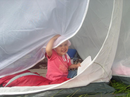Amelia pod namiotem-Myślibórz.
