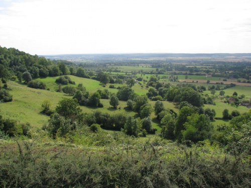 Panorama z Maczugi i pole ostrzału