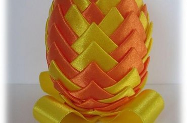 Wielkanocne jajko wstążkowe #JajkoWielkanocne