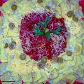 Rawioli z sosem wzorowanym na pesto..Przepisy na : http://www.kulinaria.foody.pl/ , http://www.kuron.com.pl/ i http://kulinaria.uwrocie.info #ravioli #pierogi #sos #pesto #pomidory #jedzenie #gotowanie #kulinaria #obiad #DrugieDanie