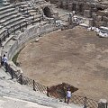 Amfiteatr w Side. Na początku Grecy robili tam teatrum, potem Rzymianie urządzali cyrki i walki, a jak przyszło Bizancjum to odprawiano tam msze św.