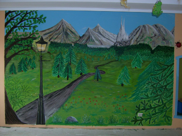 Przedszkole - Kraina Narnii #przedszkole #narnia #dzieci #malowidło #ścienne #bajkowe #kraina