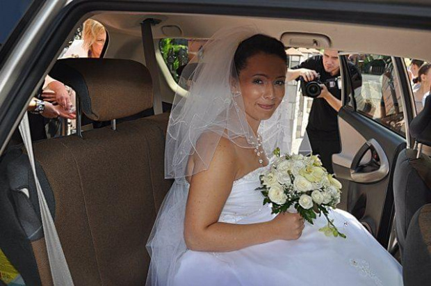 Monika w karocy ślubnej. #tarnobrzeg #busko #gdańsk #lech #wesele #ślub #hotelura