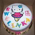 Tort Hello Kitty #HelloKittyCake #tort #DlaNiej #TortUrodzinowy #roczek