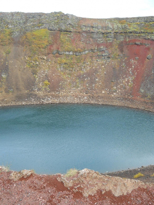 Krater wulkanu, okolice Selfoss, Islandia