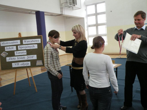 Warcabowe Mistrzostwa Torunia Szkół Specjalnych Złota Jesień 2010 - ZS nr 6 Toruń, 28.10.2010r.