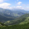 Dolina Zadnich koperszadów, Jagnięca, Bździochowa i Kapałkowa Gran, za nimi Woloszyn, Granaty i Kozi Wierch #Góry #Tatry
