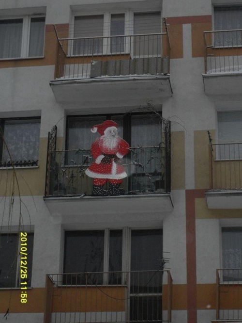 Mikołaj na moim balkonie