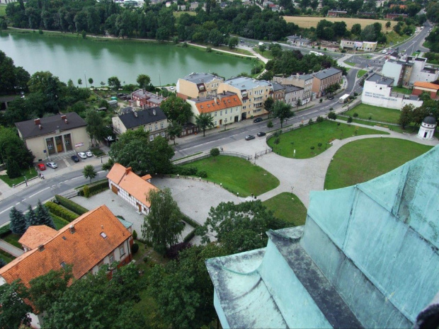 Gniezno widoki miasta z wieży katedry