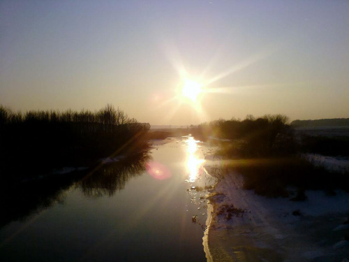 #rzeka #słońce #zachody #krajobraz