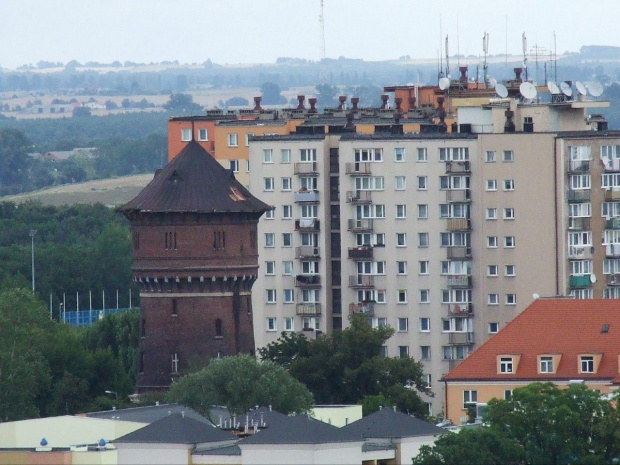 Gniezno widoki miasta z wieży katedry