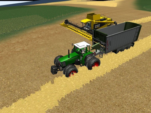 Fendt 818 Favorit + Fliegl Tridem #LandwirtschaftsSimulator2008 #Fendt #Favorit #CAT #LEXION #Fliegl #Tridem