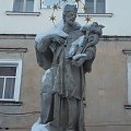 Odnowiony św. Jan Nepomucen z Lubomierza, zyskał drugą młodość :) #Lubomierz #zima #Nepomucen