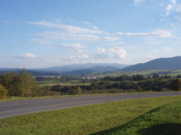 Panorama Bieszczad z punktu widokowego nad Lutowiskami