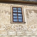 Fragment sgrafittowej fasady zamku.. #StareHrady #czechy #zamek