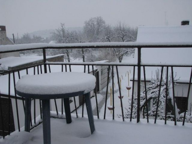 Zima nie odpuszcza. Dzisiaj znowu dosypała śniegu ;))