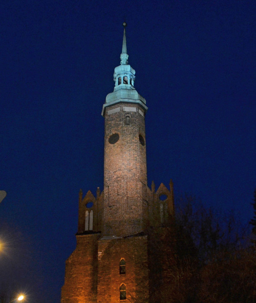 Iluminacja zamku książąt pomorskich w Słupsku #NikonD3100