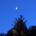 Księżyc który wskazywał drogę ;) #księżyc #spacer #lampa #pub #kościółek #FotkaZKomórki