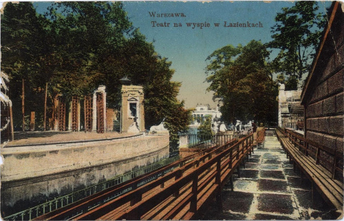 Warszawa. Teatr na wyspie w Łazienkach. Data na kartce - 27.X.1913r.