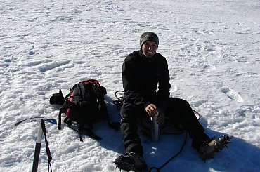 Przerwa na łyk niezastąpionej gorącej herbaty... #wakacje #góry #Alpy #lodowiec #trekking #Włochy #GranParadiso