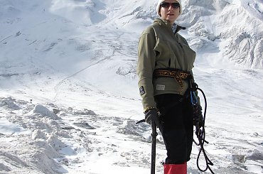 Z lodowcem w tle #wakacje #góry #Alpy #lodowiec #treking #Szwajcaria #Weissmies