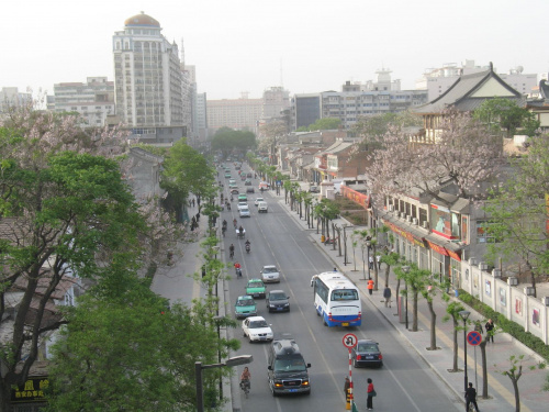 Xian,widok z murów miejskich