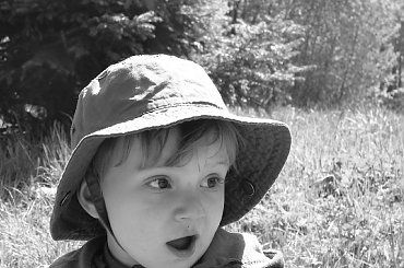 Wojtuś w Bornym Sulinowie 2011 #chłopiec #dzieci #sepia