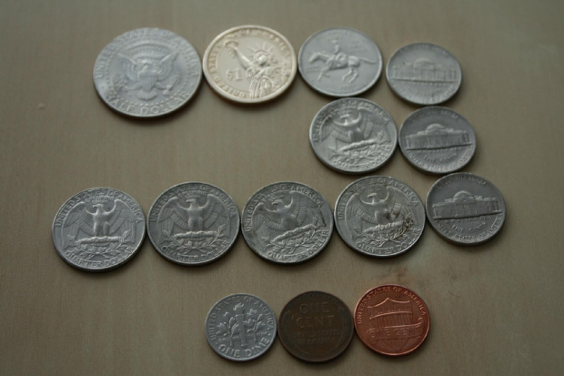 m amerykańskie #dollar #half #moneta #monety #quarter #usa