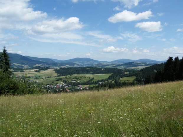 widok na beskid wyspowy
